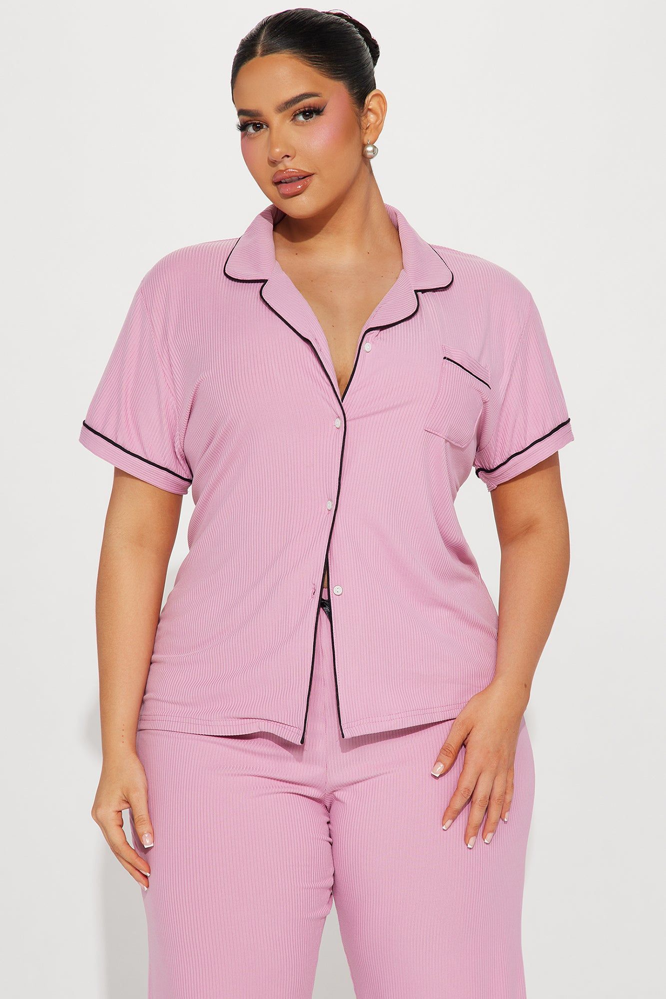 Snuggle Me PJ Pants Set - Mauve sold by Fashion Nova product image thumbnail 5