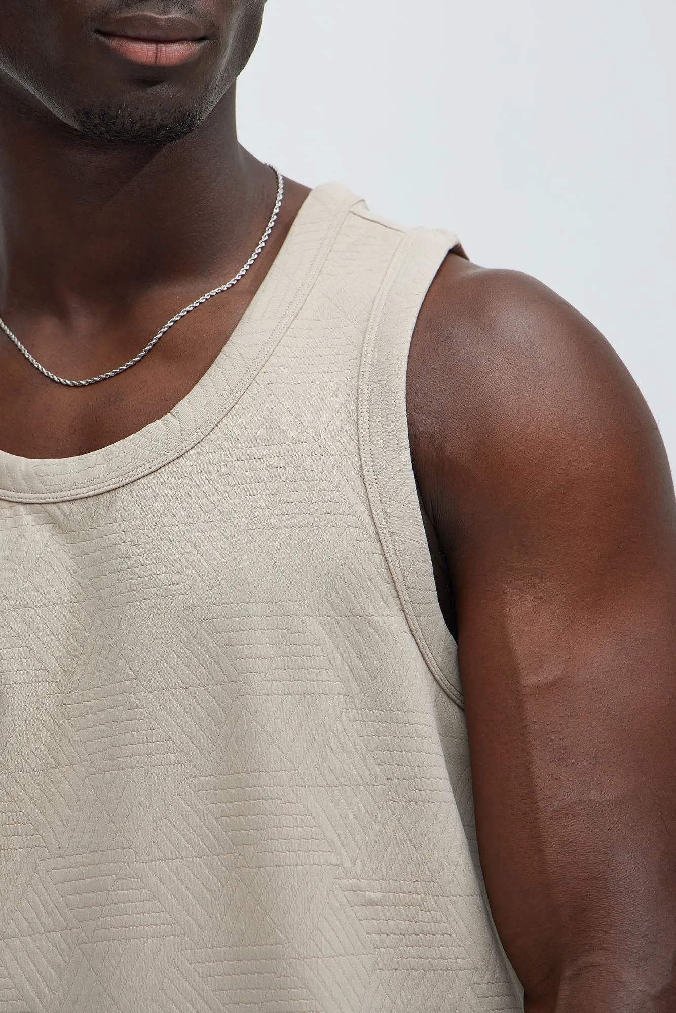 Kodi Textured Tank - Taupe sold by Fashion Nova product image thumbnail 3