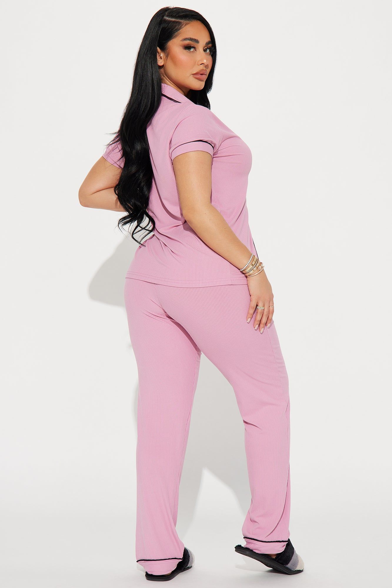 Snuggle Me PJ Pants Set - Mauve sold by Fashion Nova product image thumbnail 3