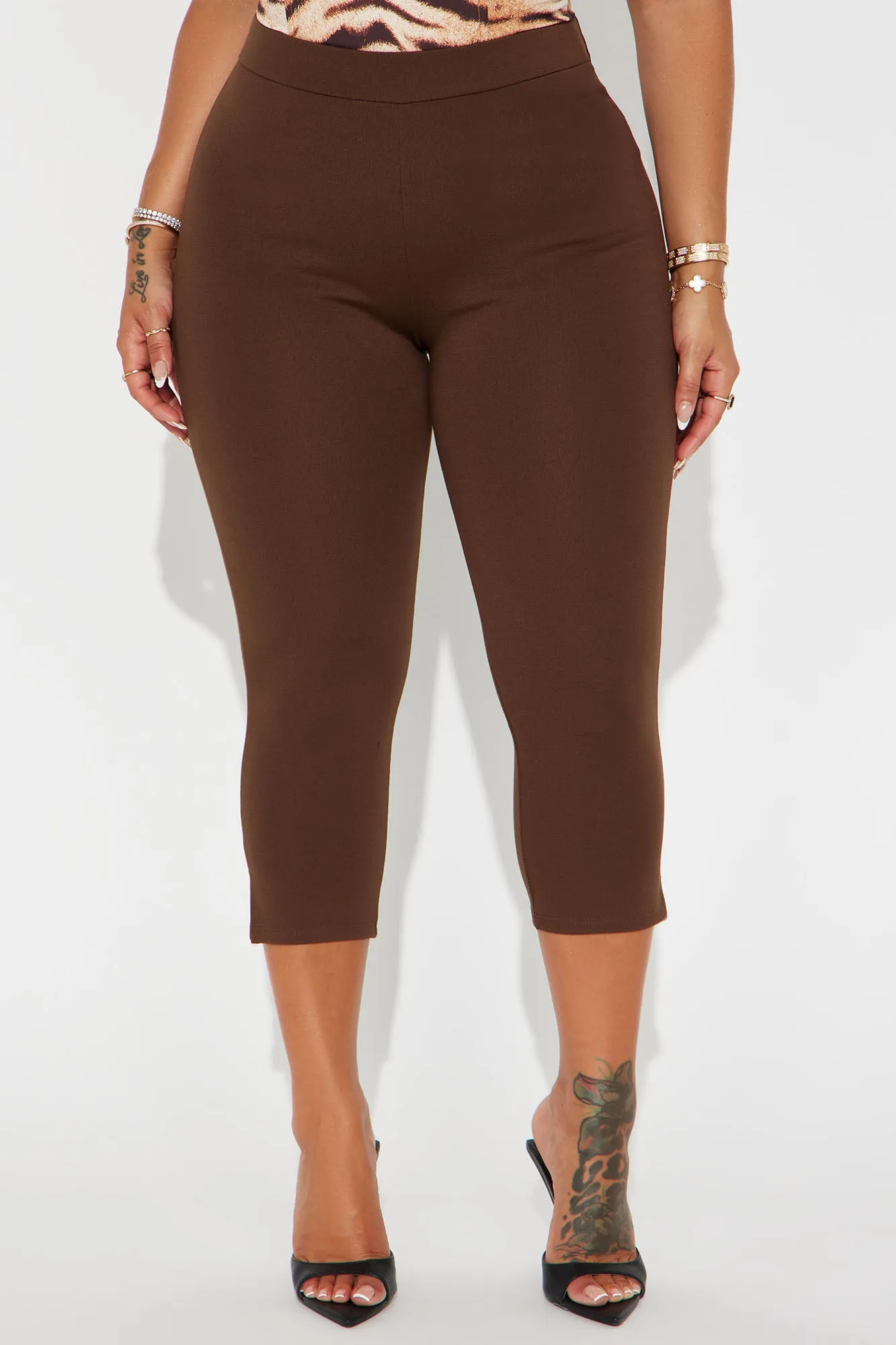 All My Potentials Capri Legging - Chocolate sold by Fashion Nova product image thumbnail 2