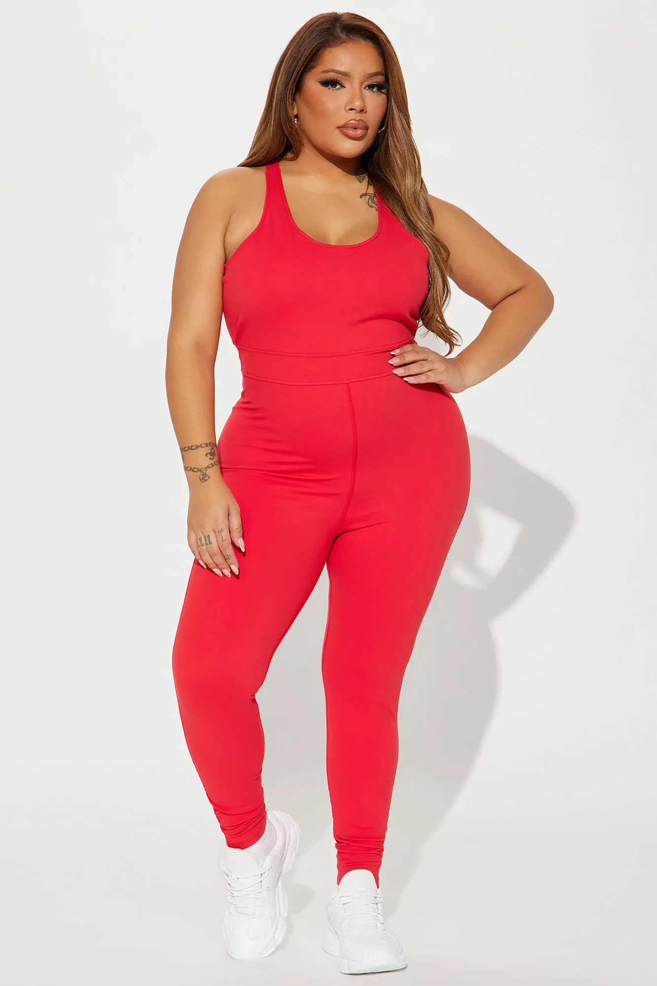 Balance Super Soft Active Jumpsuit - Red sold by Fashion Nova product image thumbnail 5