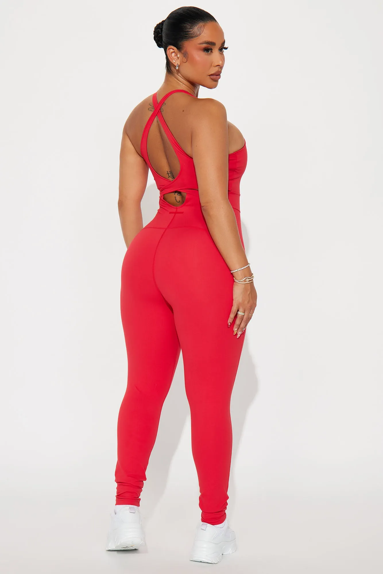 Balance Super Soft Active Jumpsuit - Red sold by Fashion Nova product image thumbnail 4