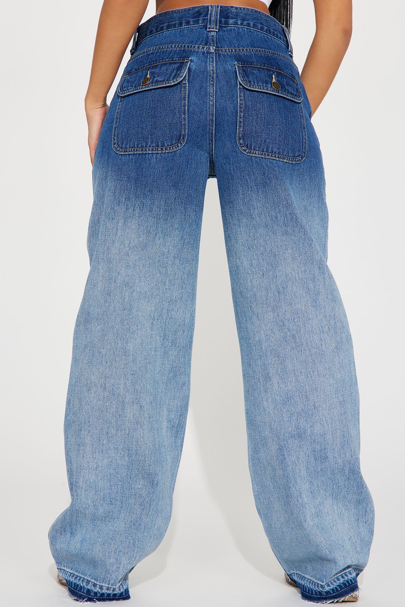 Westley Tinted Baggy Jeans - Medium Wash sold by Fashion Nova product image thumbnail 4