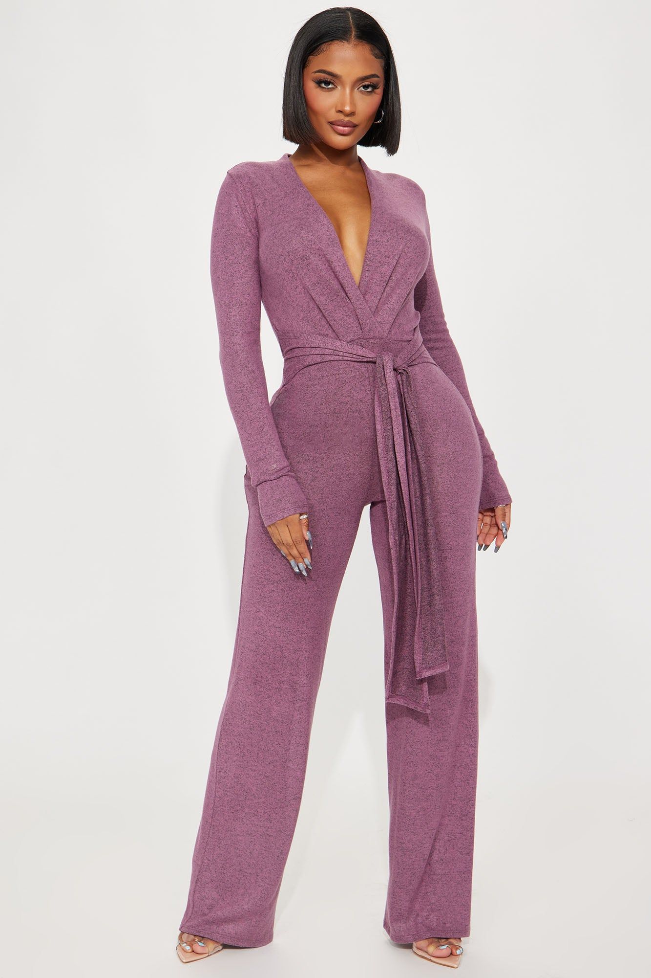 Patricia Jumpsuit - Lilac sold by Fashion Nova
