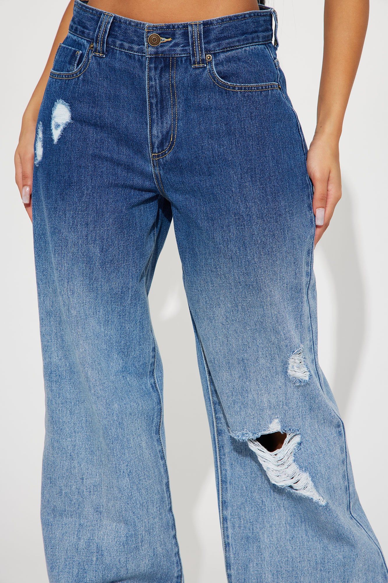 Westley Tinted Baggy Jeans - Medium Wash sold by Fashion Nova product image thumbnail 3