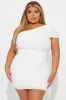 Kendall Mesh Mini Dress - White sold by Fashion Nova