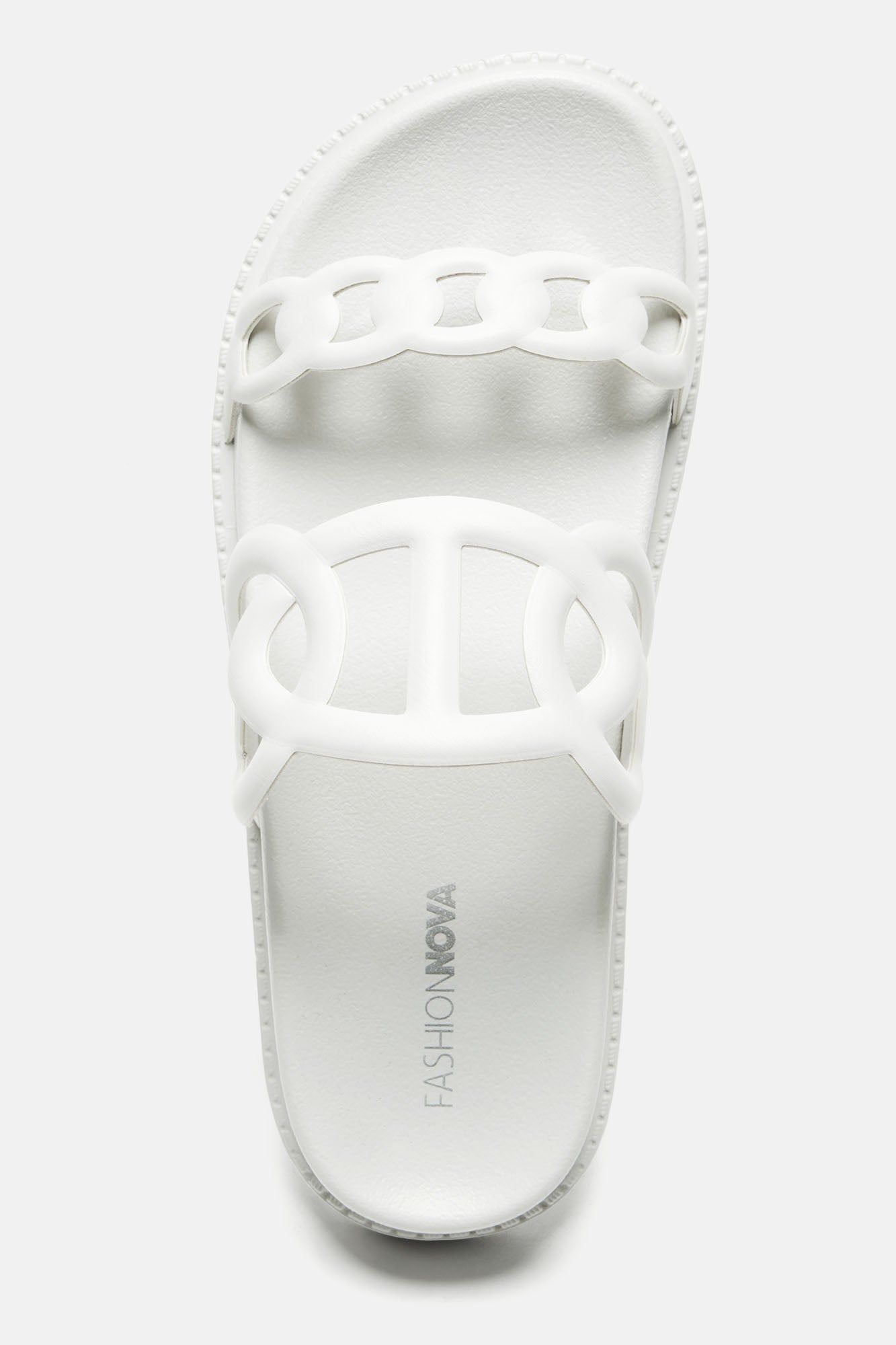 About To Follow Casual Slides - White sold by Fashion Nova product image thumbnail 2