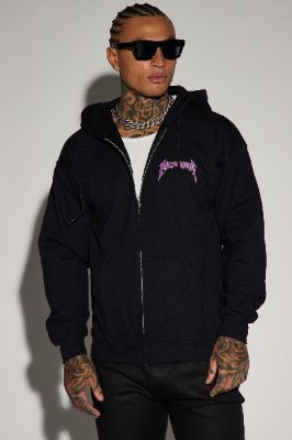 Metallica Grim Reaper Town Tone Graphic ZIp Hoodie - Black sold by Fashion Nova