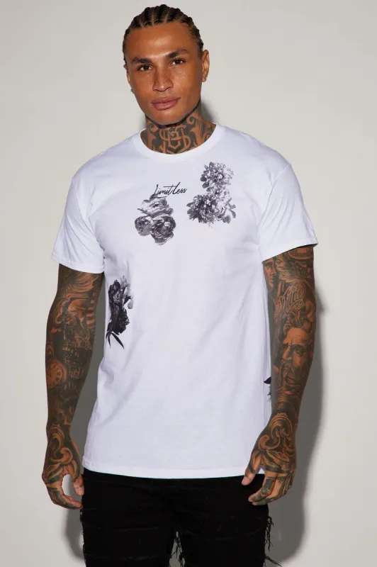 Limitless Bloom Short Sleeve Tee - White sold by Fashion Nova