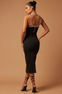 Melanie Embellished Dress Set - Black sold by Fashion Nova