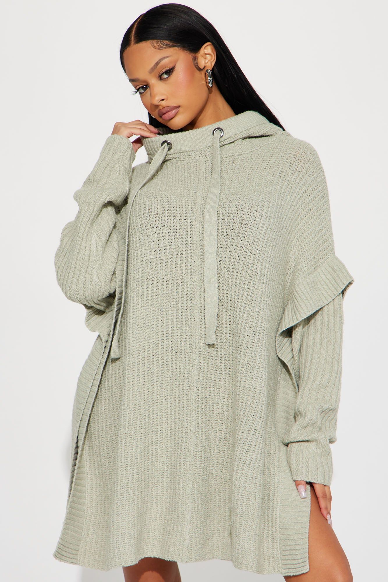 Comfy and Chill Sweater - Sage sold by Fashion Nova product image thumbnail 2
