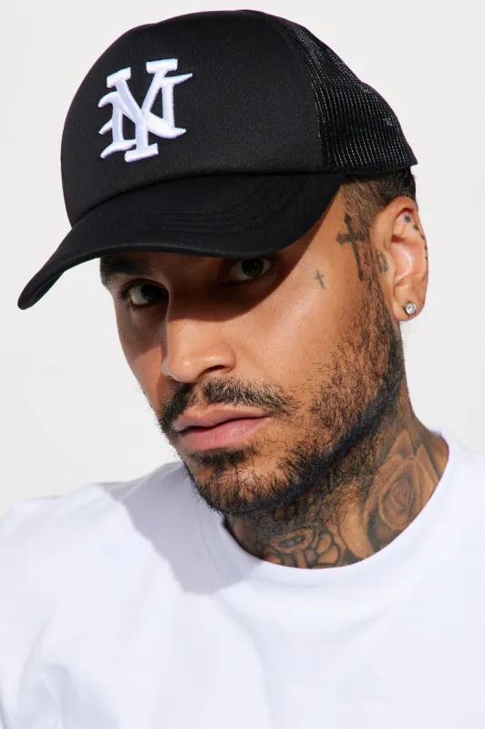 NY Trucker Hat - Black sold by Fashion Nova