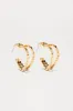 Growing Hearts Hoop Earrings - Gold sold by Fashion Nova