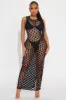 Summer Kiss Cover Up Maxi Dress - Black sold by Fashion Nova