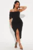 Camilla Midi Dress - Black sold by Fashion Nova