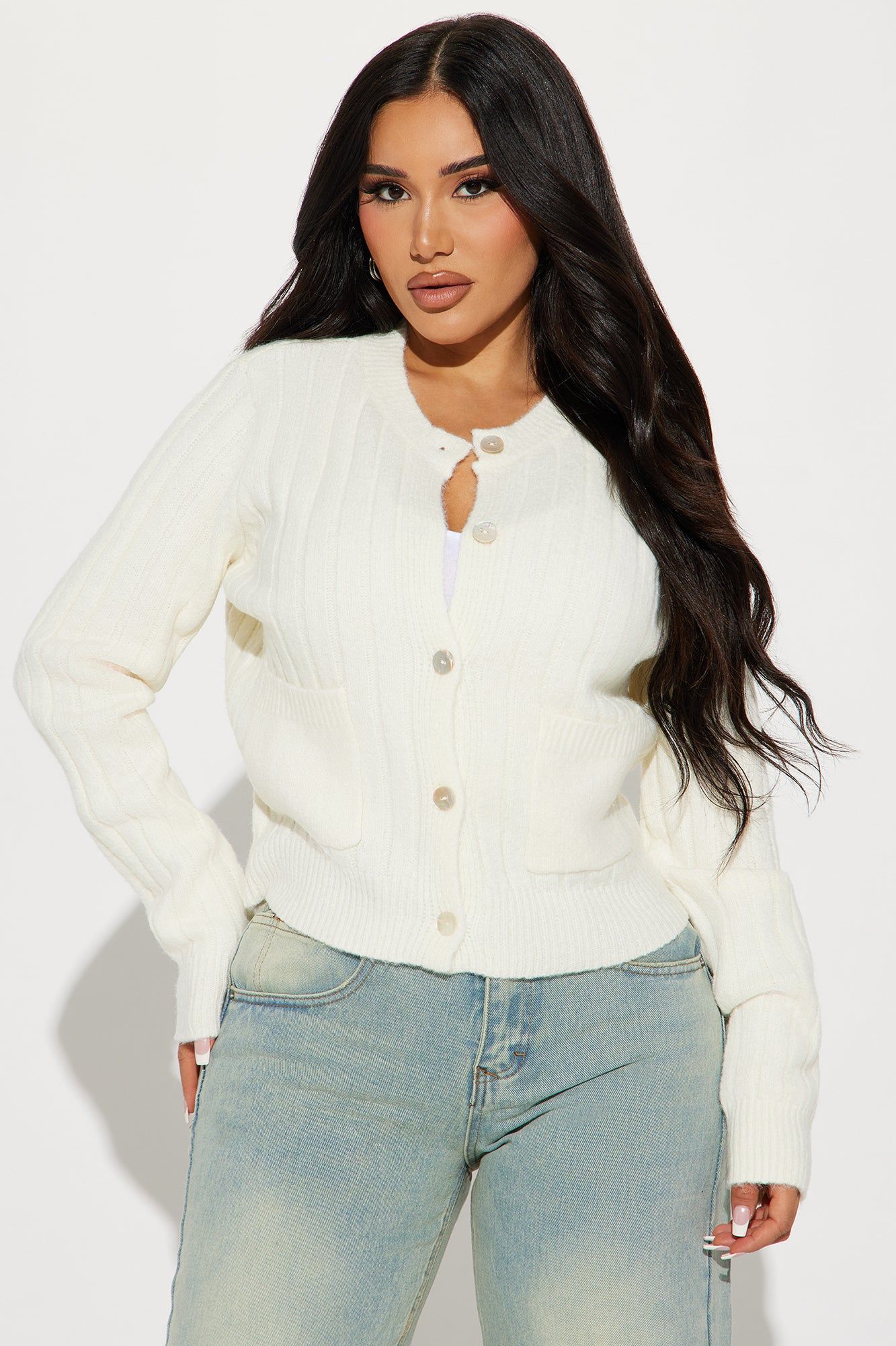 Carrie Cardigan - Cream sold by Fashion Nova