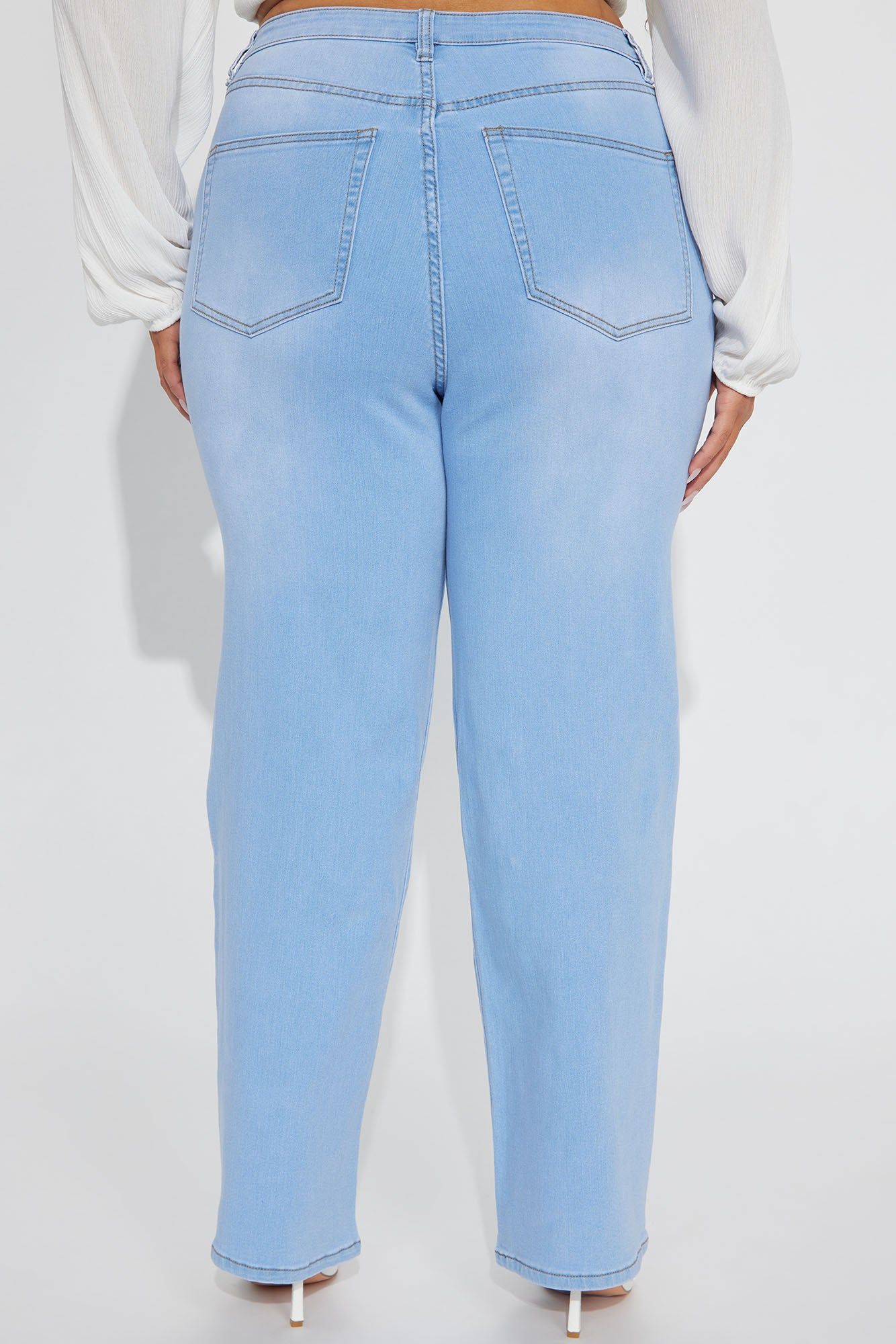 Simply Basic Stretch Straight Jeans - Light Wash sold by Fashion Nova product image thumbnail 6