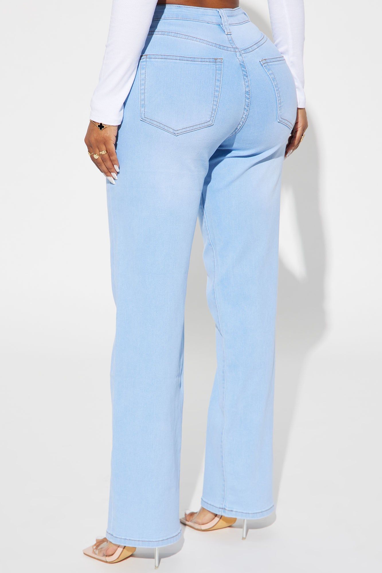 Simply Basic Stretch Straight Jeans - Light Wash sold by Fashion Nova product image thumbnail 3