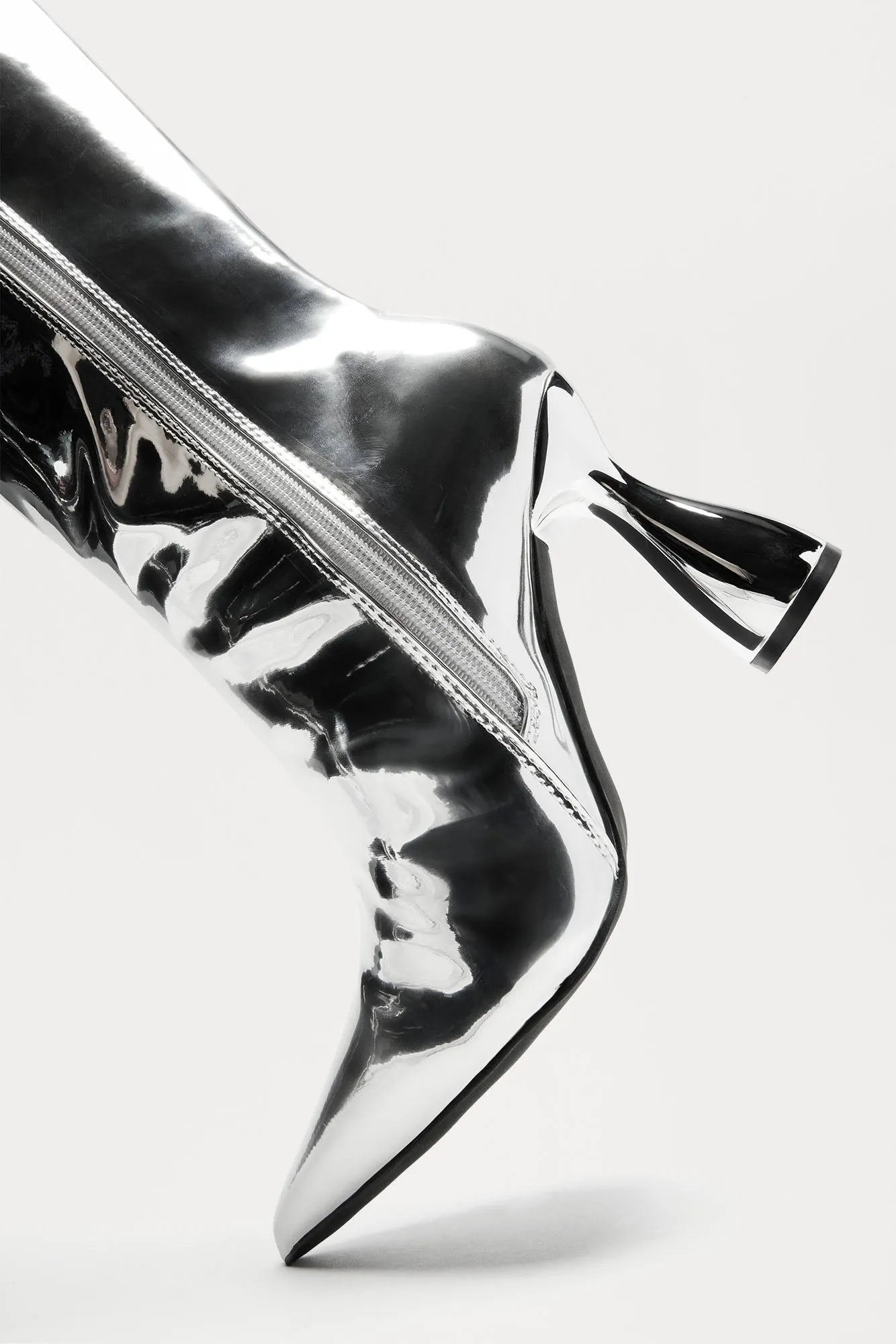 This Is My Moment Metallic Boots - Silver sold by Fashion Nova product image thumbnail 3