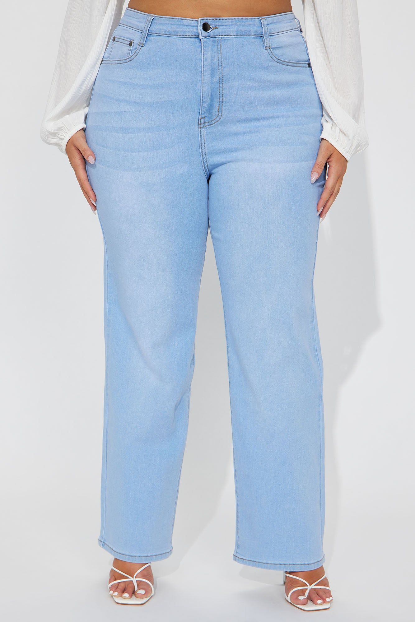 Simply Basic Stretch Straight Jeans - Light Wash sold by Fashion Nova product image thumbnail 5