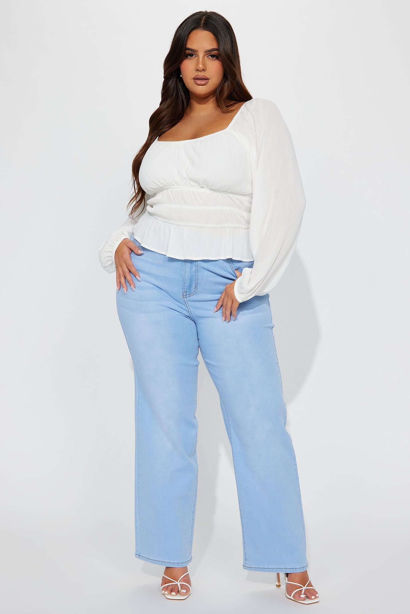 Simply Basic Stretch Straight Jeans - Light Wash sold by Fashion Nova product image thumbnail 4