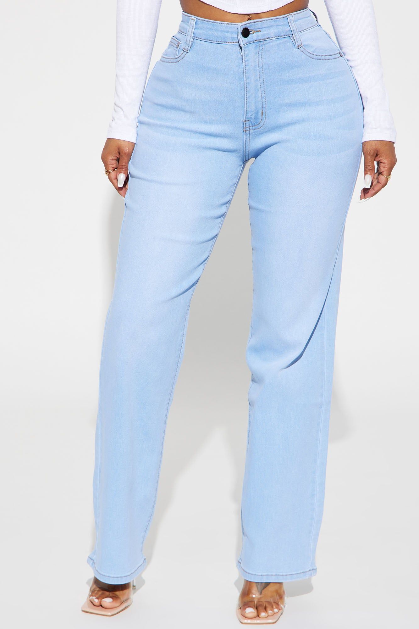 Simply Basic Stretch Straight Jeans - Light Wash sold by Fashion Nova product image thumbnail 2