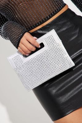 Retail Addiction Handbag - Silver sold by Fashion Nova