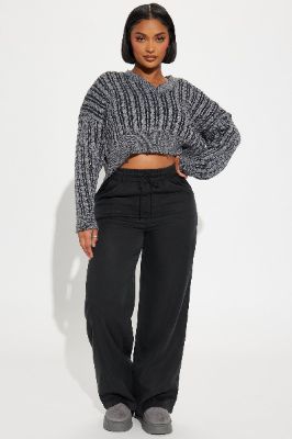Claudia Wide Leg Trouser - Black sold by Fashion Nova