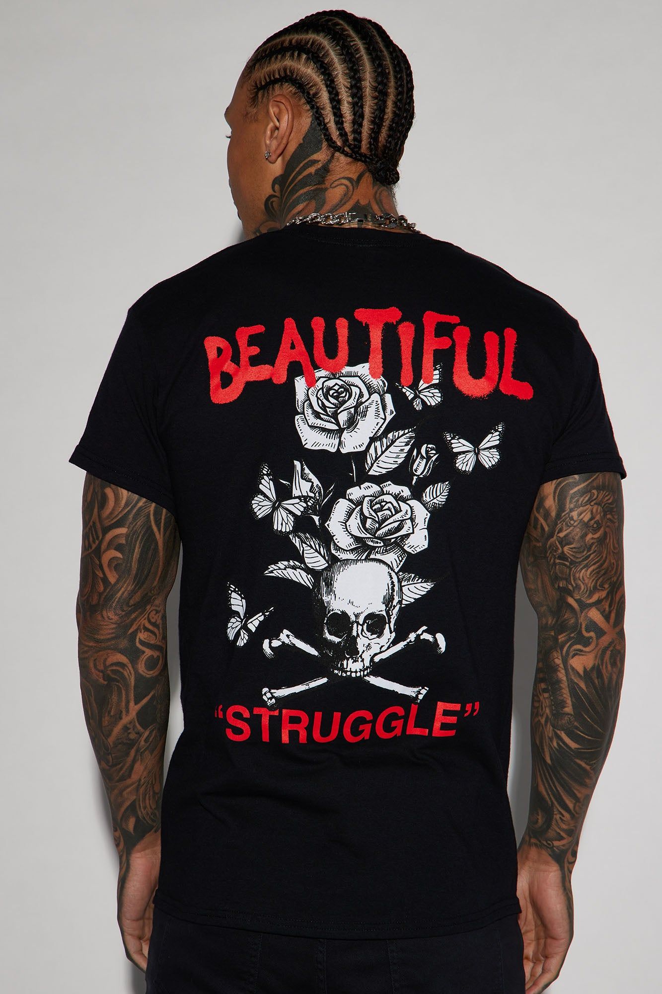 Beautiful Struggle Short Sleeve Tee - Black sold by Fashion Nova product image thumbnail 5