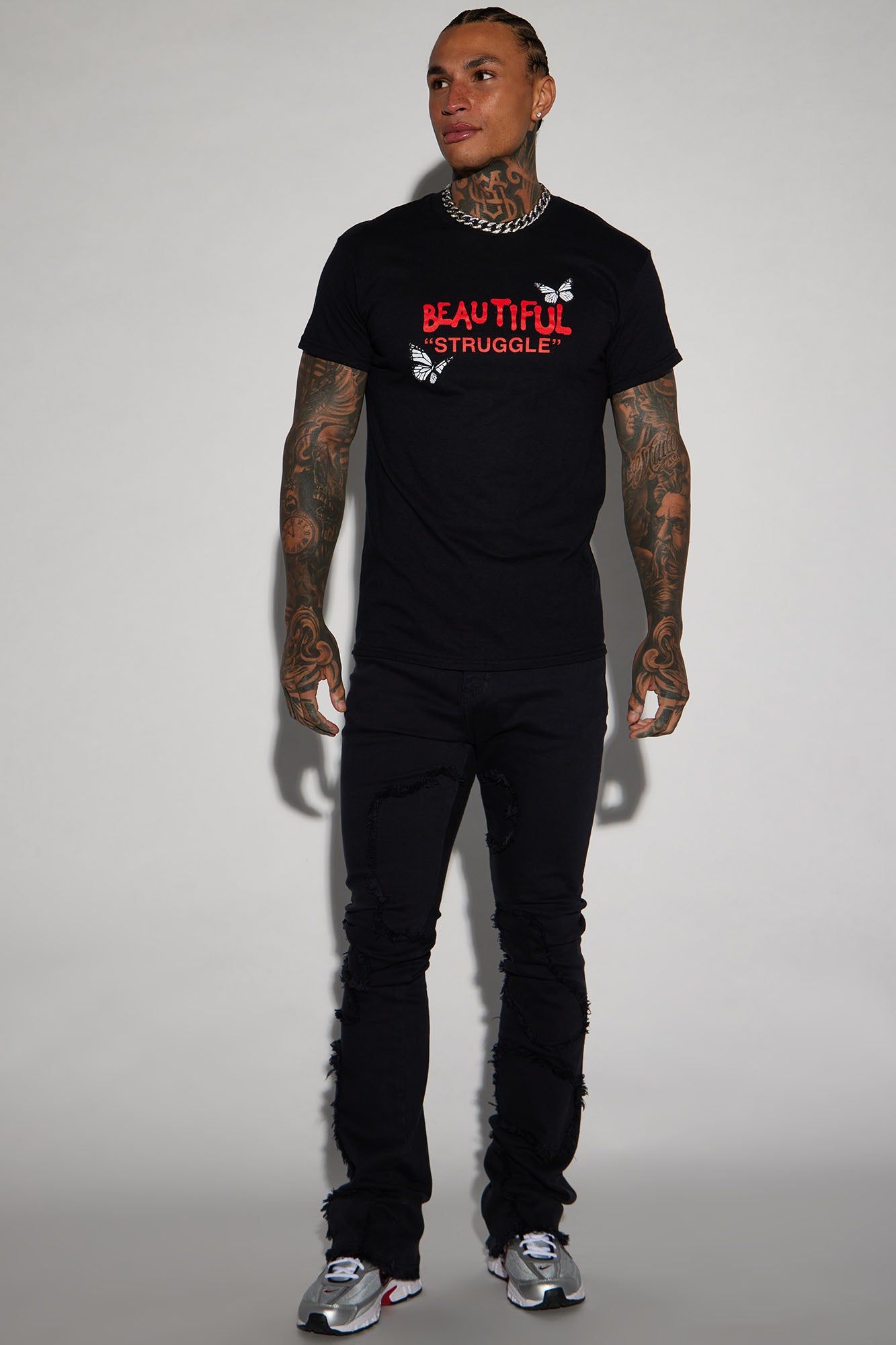 Beautiful Struggle Short Sleeve Tee - Black sold by Fashion Nova product image thumbnail 3