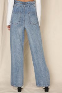 Samaera Straight Leg Denim Pant - Denim sold by Fashion Nova