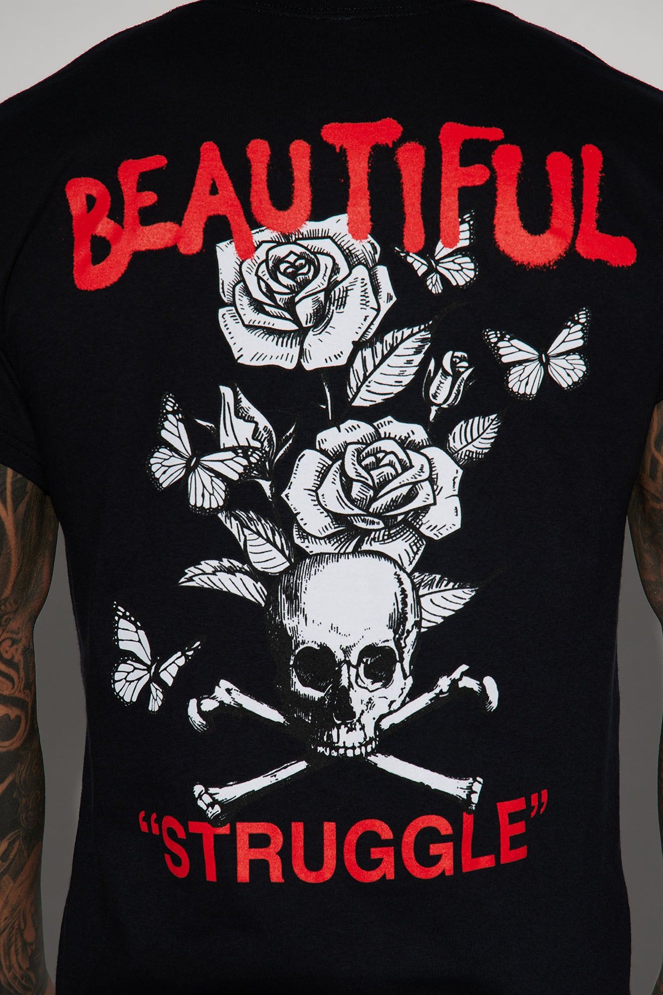 Beautiful Struggle Short Sleeve Tee - Black sold by Fashion Nova product image thumbnail 6