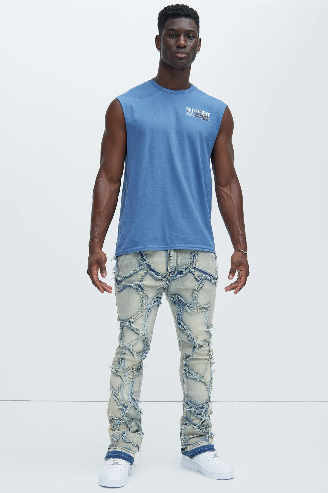 Heaven Meant Sleeveless Tee - Slate Blue sold by Fashion Nova product image thumbnail 2