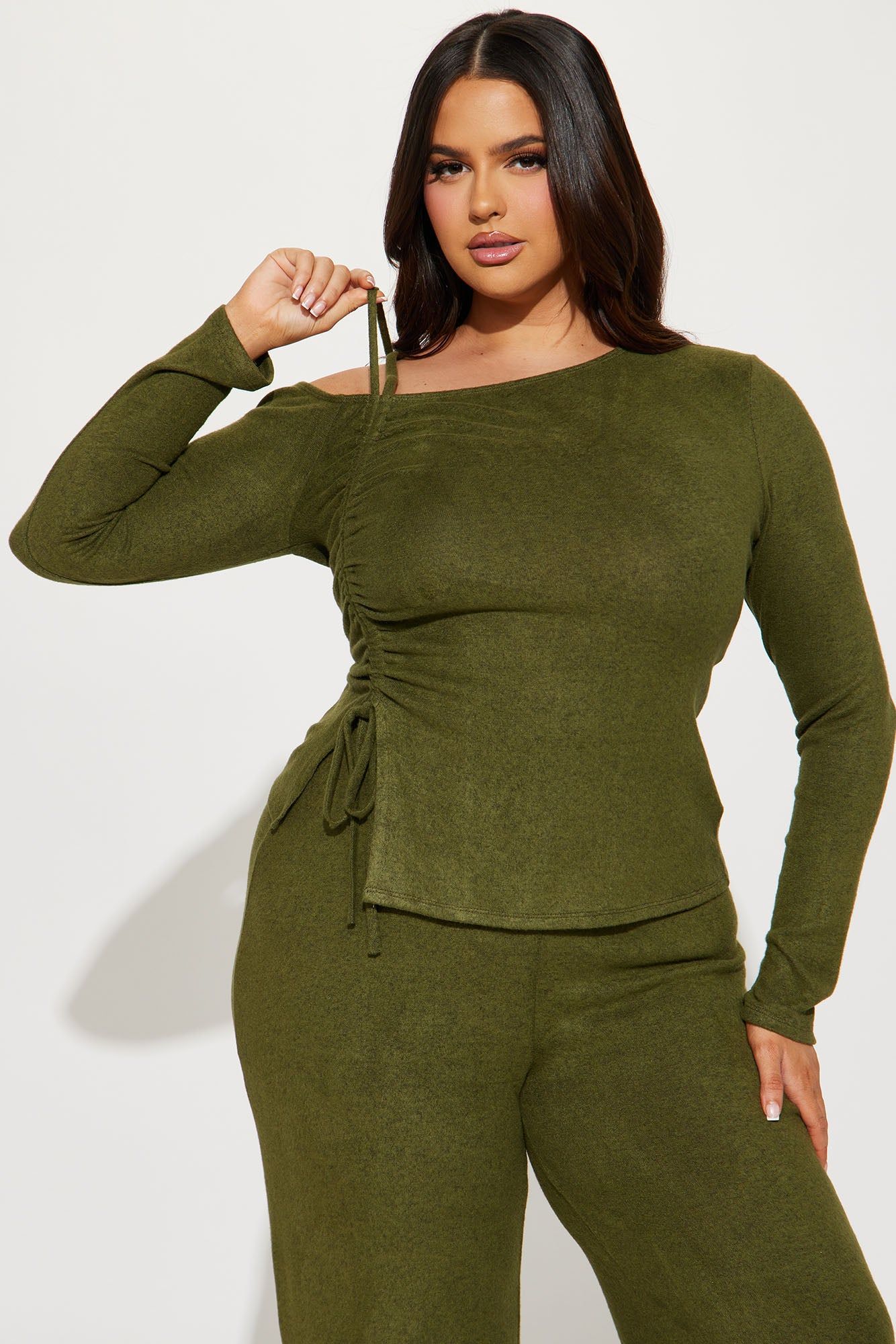 Olive Hacci Pant Set - Olive sold by Fashion Nova product image thumbnail 5