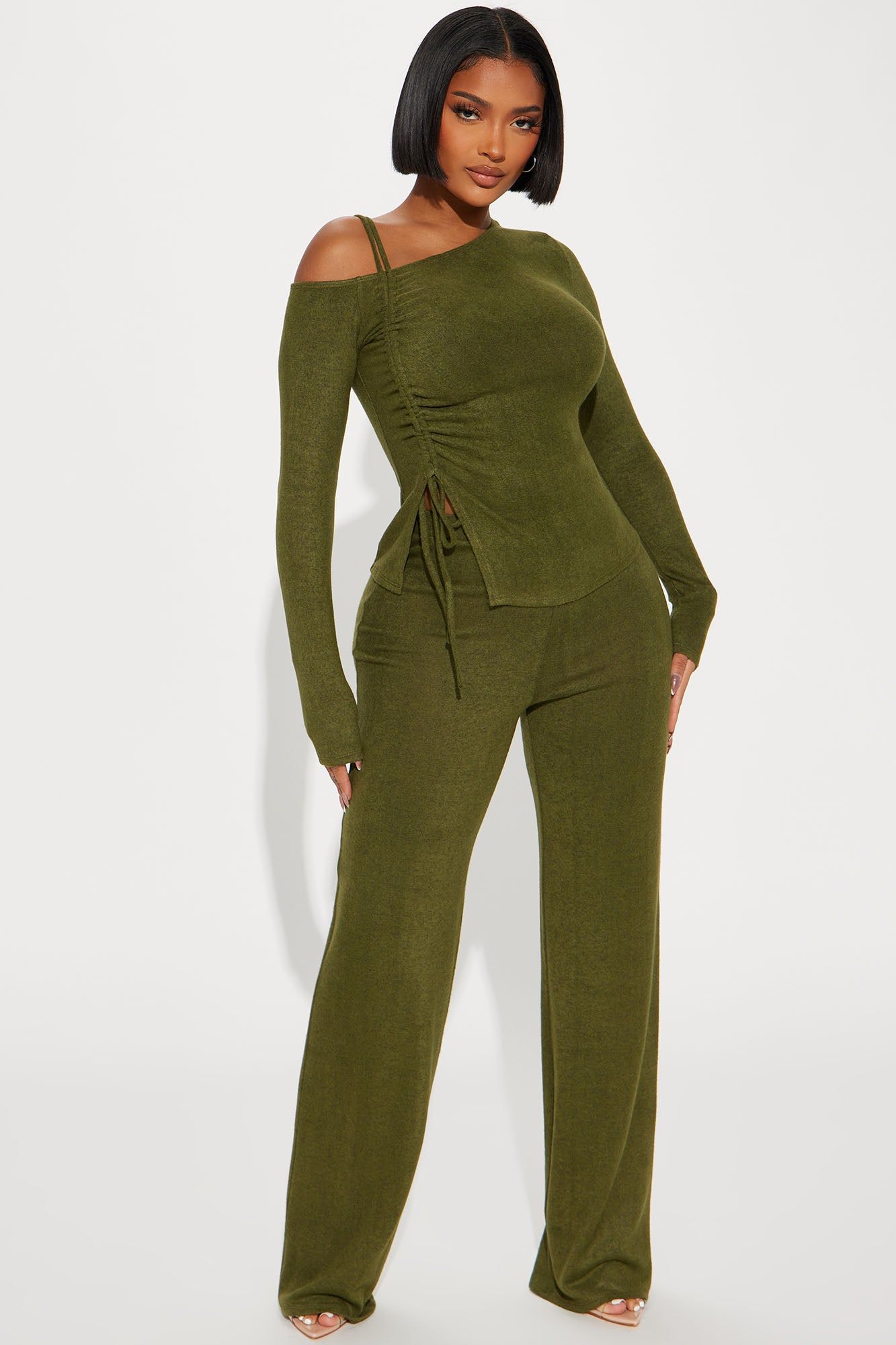 Olive Hacci Pant Set - Olive sold by Fashion Nova