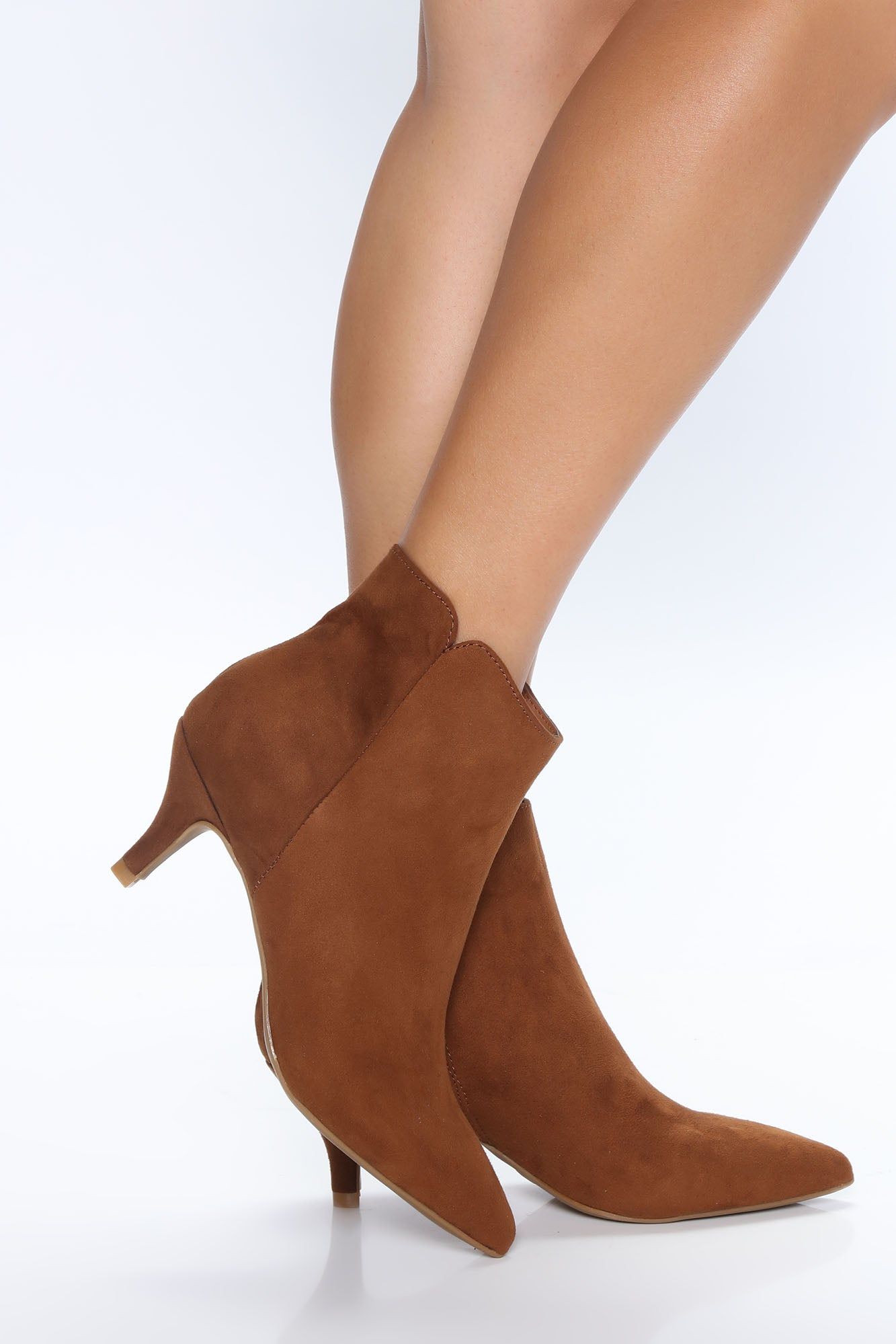 I'm With You Booties - Tan sold by Fashion Nova