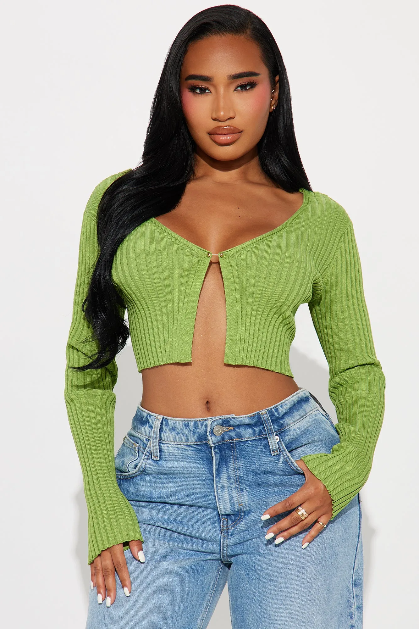 In The Night Sweater - Lime sold by Fashion Nova