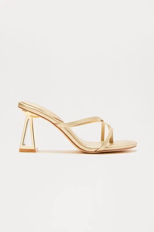 Conny Thong Mules - Gold sold by Fashion Nova