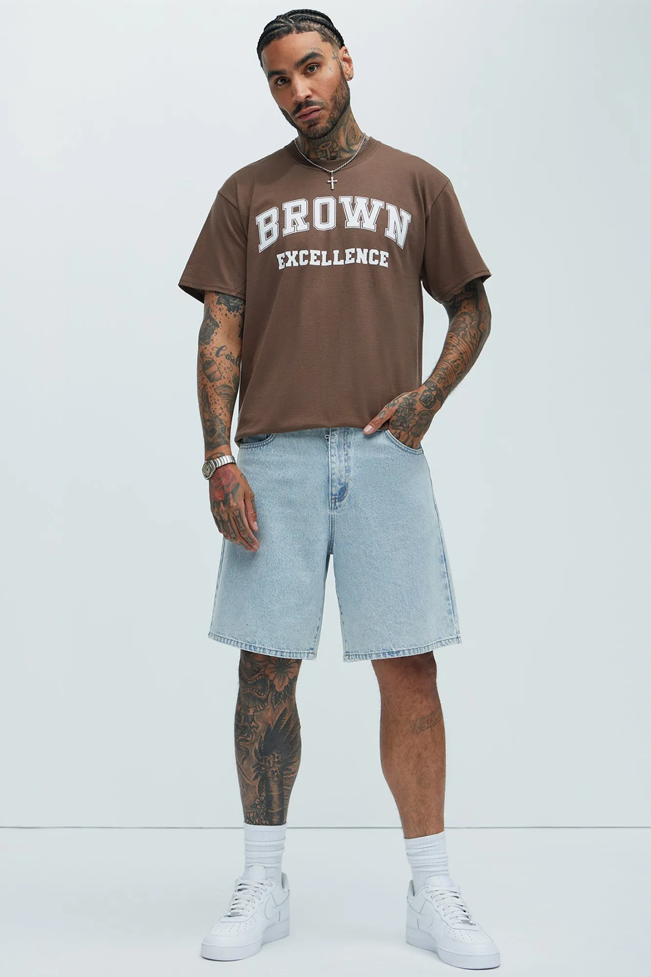 Brown Excellence Short Sleeve Tee - Brown sold by Fashion Nova product image thumbnail 3