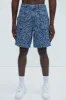Windy Relaxed Denim Utility Shorts - Medium Blue Wash sold by Fashion Nova