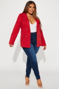 The Carmen Blazer - Red sold by Fashion Nova