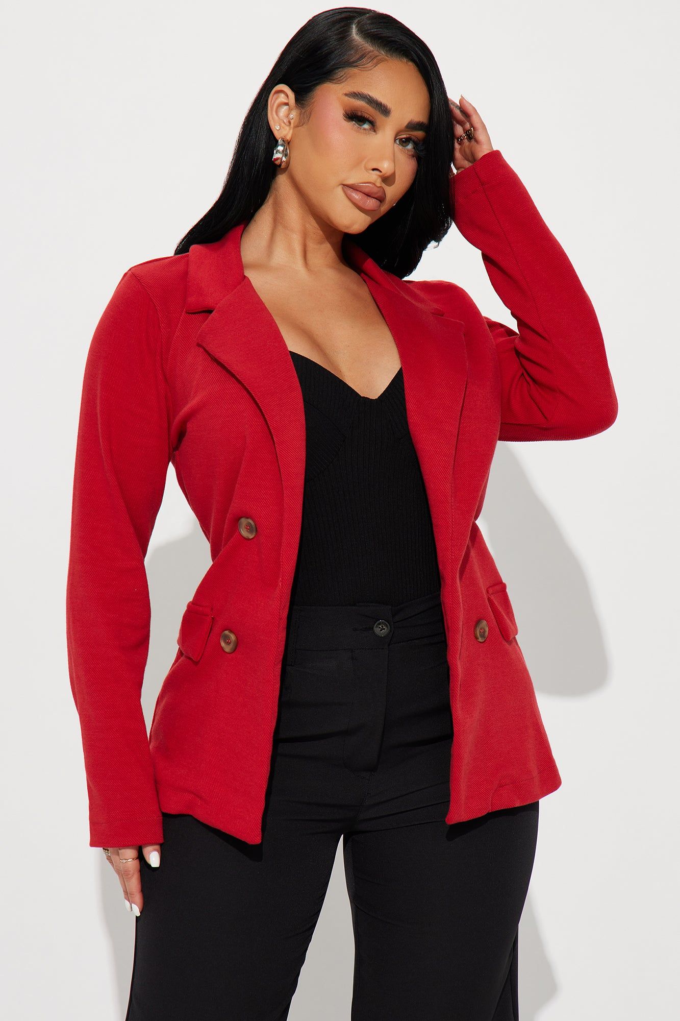 The Carmen Blazer - Red sold by Fashion Nova