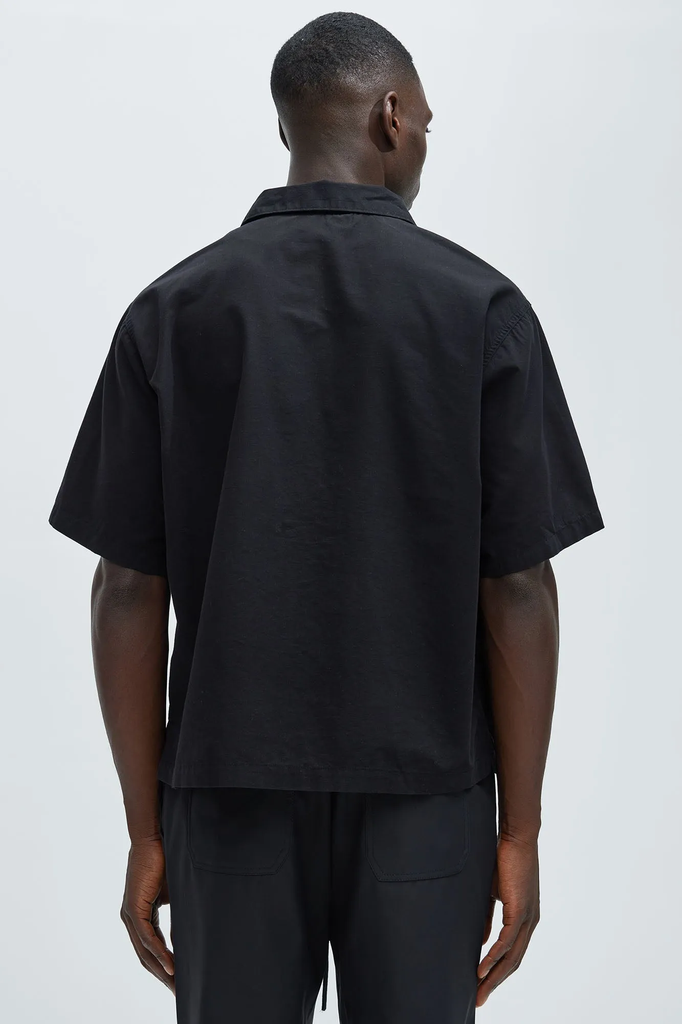 Ryland Relaxed Cuban Shirt - Black sold by Fashion Nova product image thumbnail 3