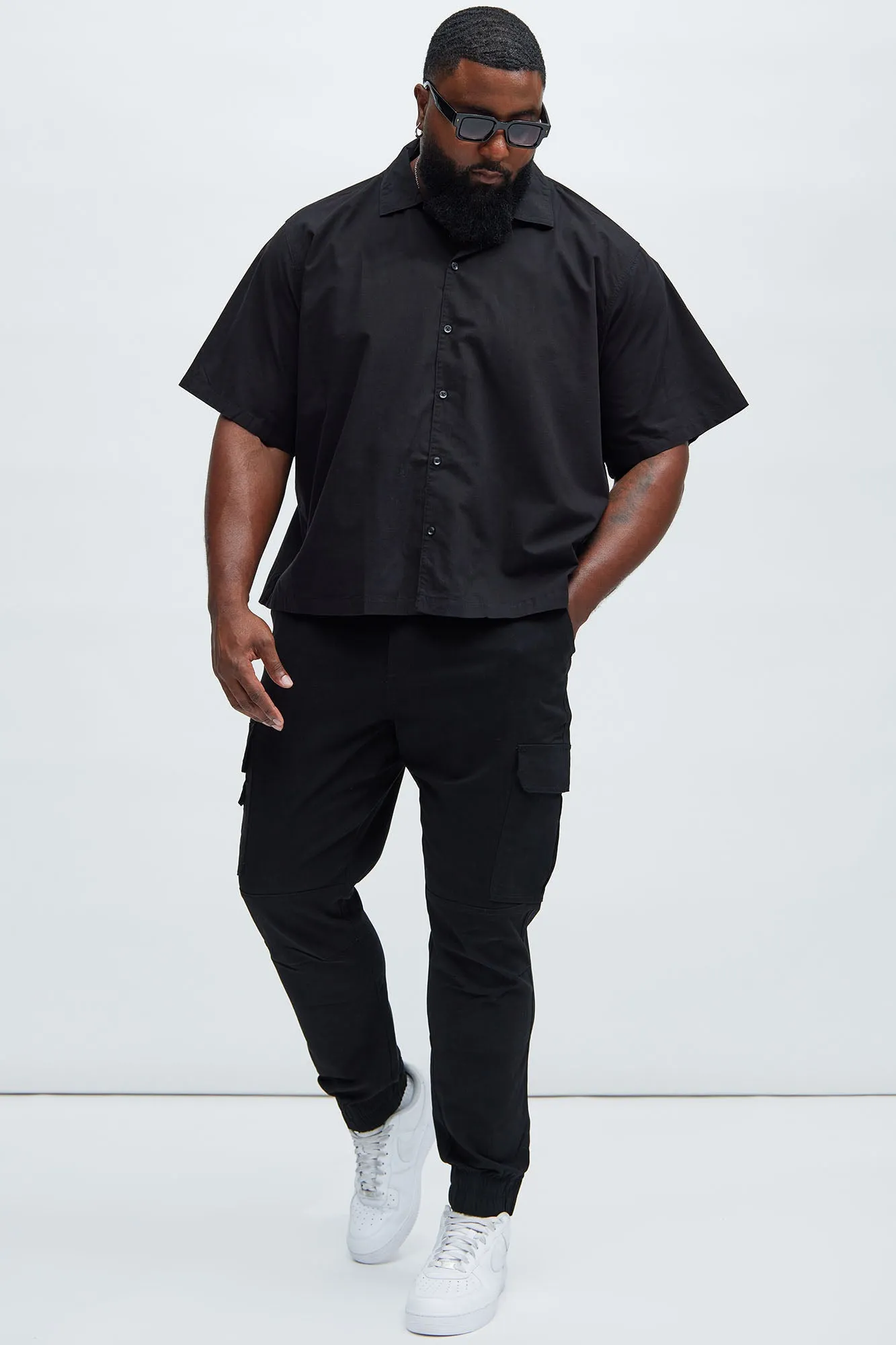 Ryland Relaxed Cuban Shirt - Black sold by Fashion Nova product image thumbnail 5
