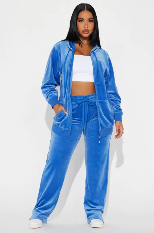 OG Cutie Soft Velour Pant Set - Royal sold by Fashion Nova