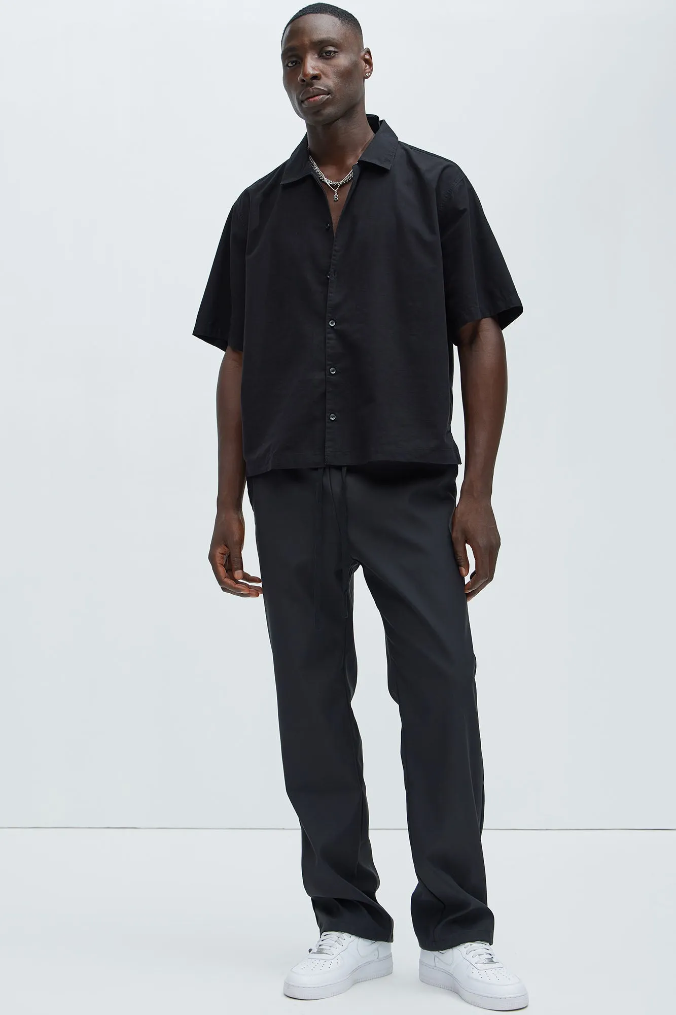 Ryland Relaxed Cuban Shirt - Black sold by Fashion Nova product image thumbnail 2