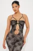 Just A Crush Lace Jumpsuit  - Black sold by Fashion Nova