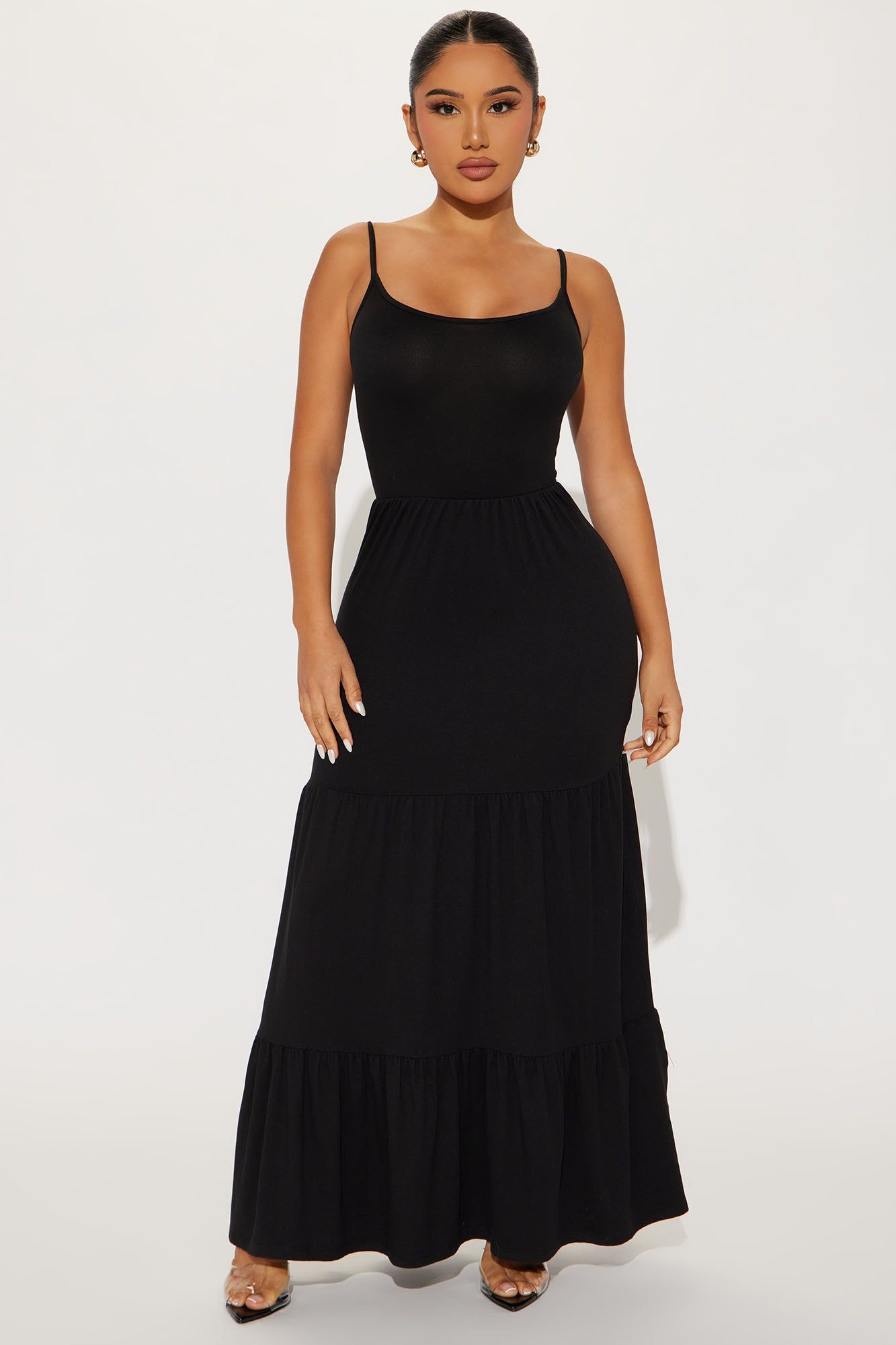 Kayla Maxi Dress - Black sold by Fashion Nova