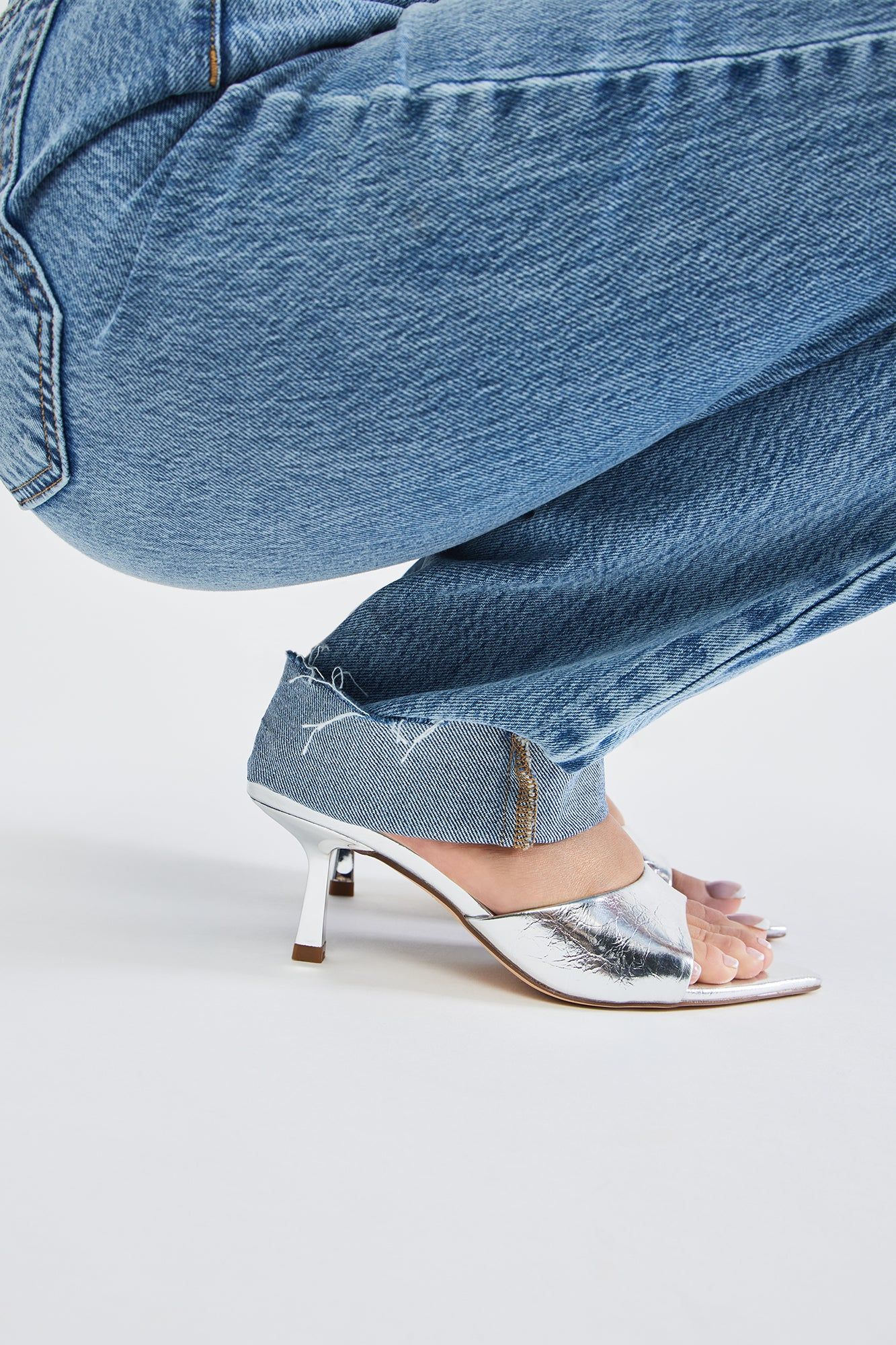 Only Have Eyes For You Heeled Mules - Silver sold by Fashion Nova product image thumbnail 4