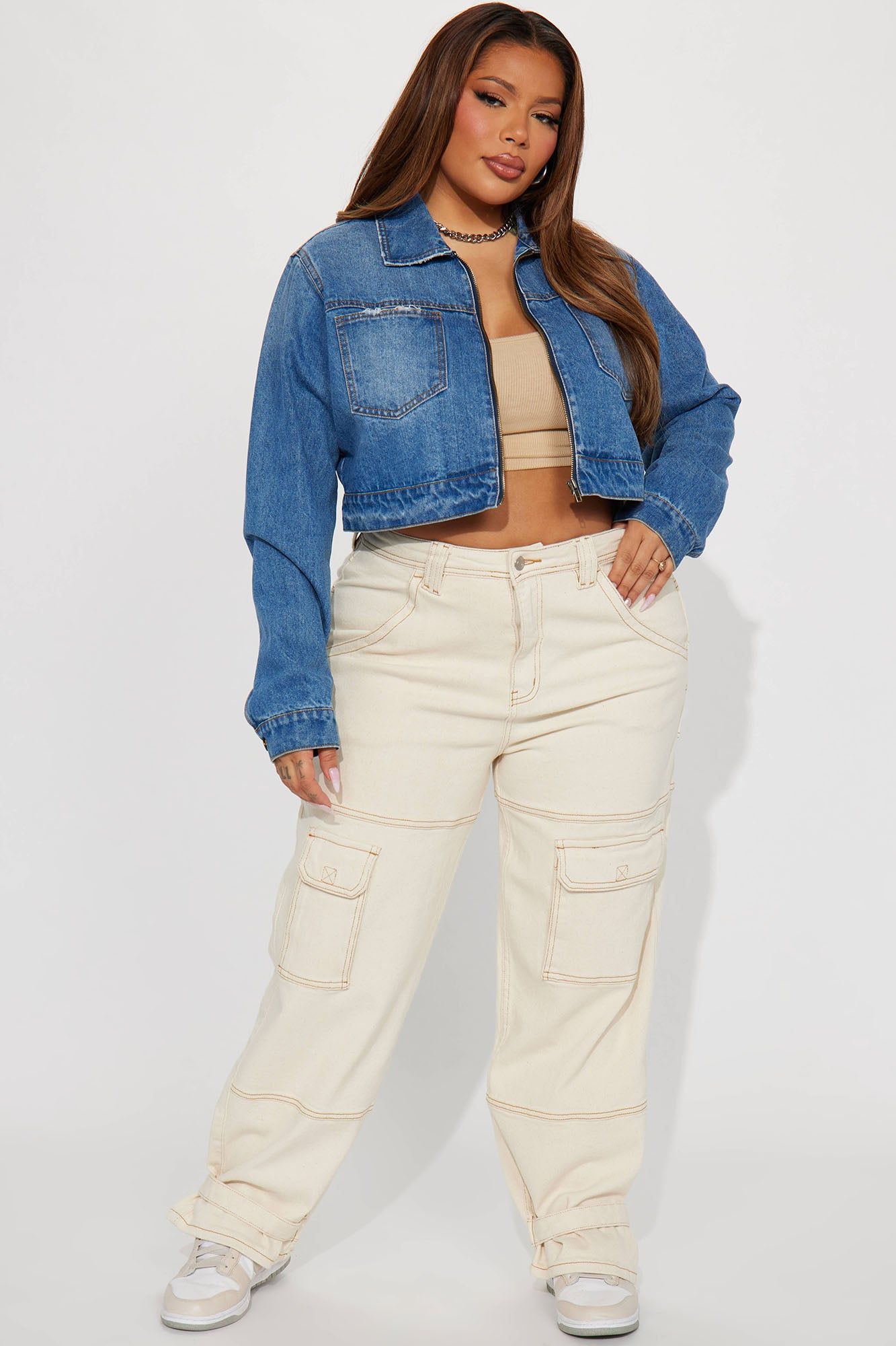 Out Of Town Denim Jacket - Medium Wash sold by Fashion Nova product image thumbnail 5